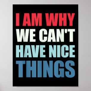 I Am Why We Can't Have Nice Things Poster