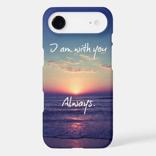 I am with you Always Bible Verse Case-Mate iPhone Case (Back)