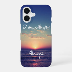 I am with you Always Bible Verse iPhone 16 Case