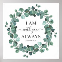 I Am With You Always Christian Verse Rustic