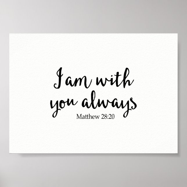 I Am With You Always Poster (Front)