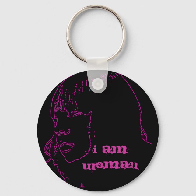 i am woman Keychain (Front)
