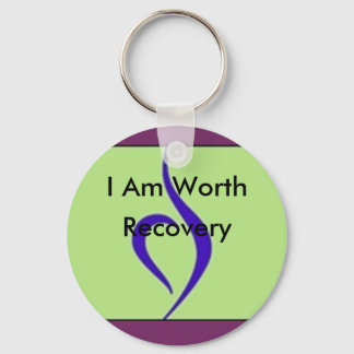 I Am Worth Recovery Key Ring