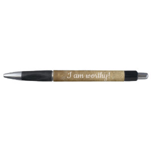 I am worthy, gold blends affirmation pens