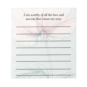 I Am Worthy Of... Notepad