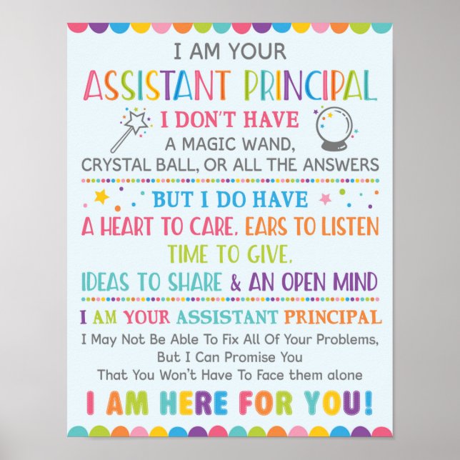 I Am Your Assistant Principal Poster (Front)