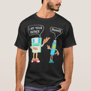 I am your father nooo floppy disc USB Funny IT Tec T-Shirt