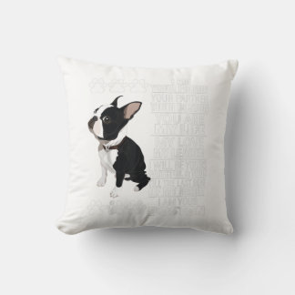 I Am Your Friend Your Partner Your Boston Terrier Cushion