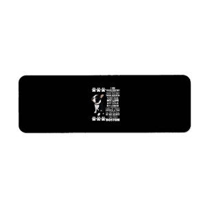 I Am Your Friend Your Partner Your Boston Terrier Return Address Label