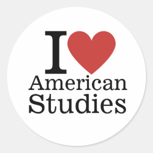 I ❤️ American Studies for Students/Faculty CUSTOM Classic Round Sticker