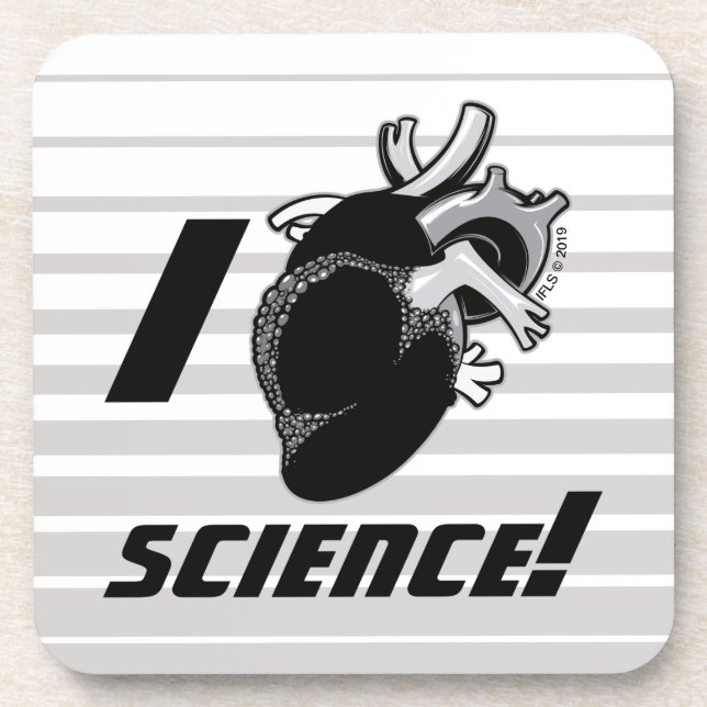 I (Anatomical Heart) Science Coaster (Front)