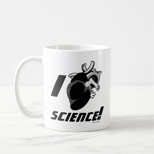 I (Anatomical Heart) Science Coffee Mug (Left)