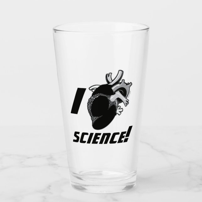 I (Anatomical Heart) Science Glass (Front)