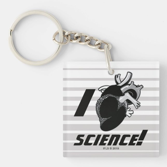 I (Anatomical Heart) Science Key Ring (Front)