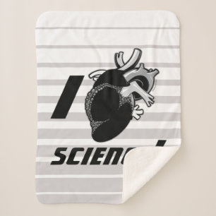 I (Anatomical Heart) Science Sherpa Blanket