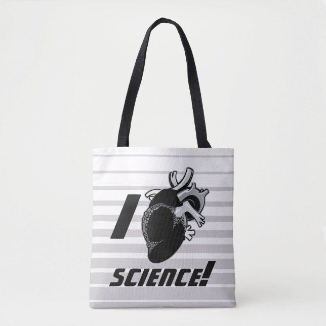 I (Anatomical Heart) Science Tote Bag (Front)