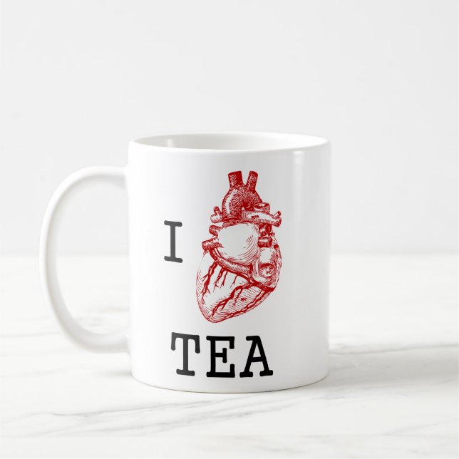I anatomical heart tea coffee mug (Left)