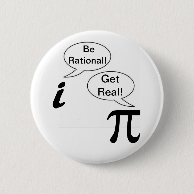 I and Pie 6 Cm Round Badge (Front)