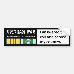 I ANSWERED THE CALL AND SERVED MY COUNTRY BUMPER STICKER
