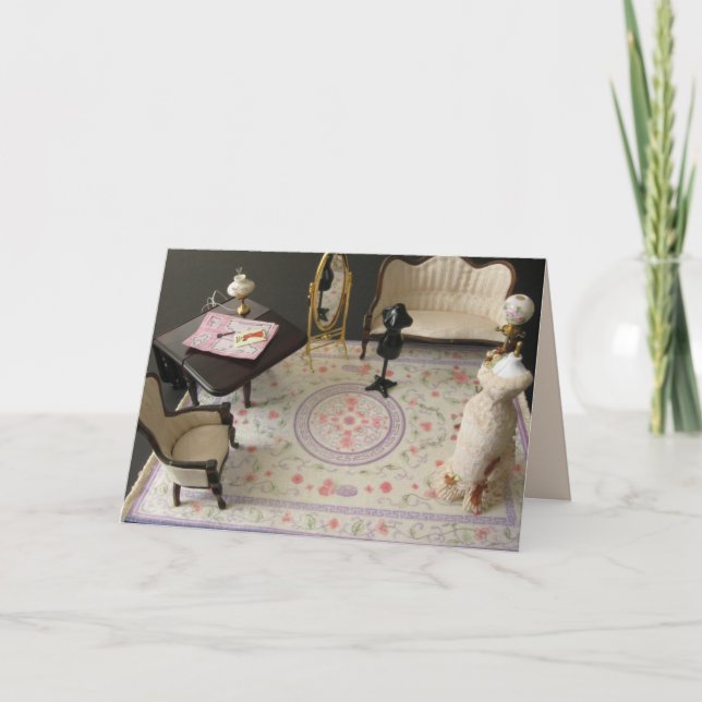 I Appreciate You SEW Much! Dressmaker Seamstress Card (Front)