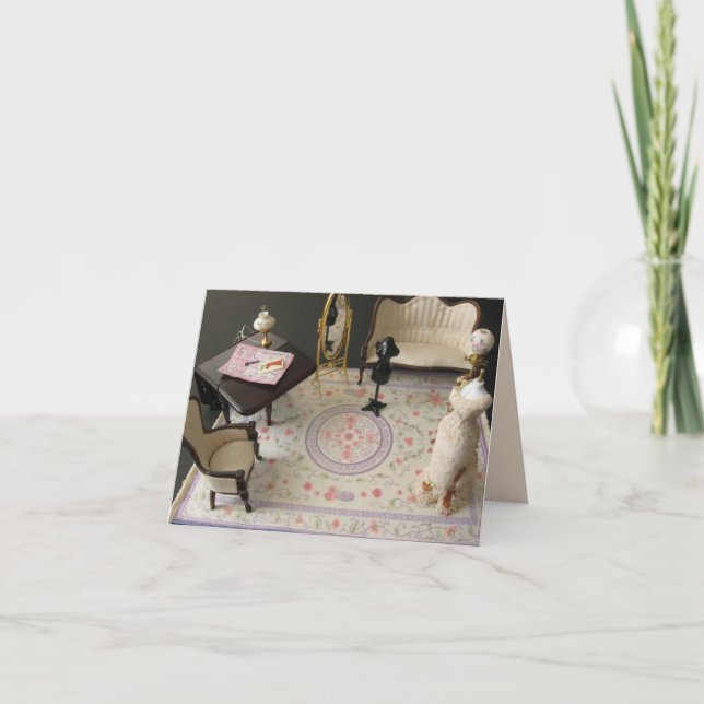 I Appreciate You SEW Much! Note Card, Customisable Card (Front)