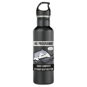 I are programmer (cat programmer) 710 ml water bottle