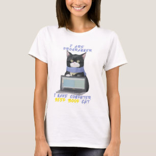 I are programmer i make computer beep boop Cat T-Shirt