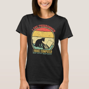 I Are Programmer I Make Computer Beep Boop Vintage T-Shirt