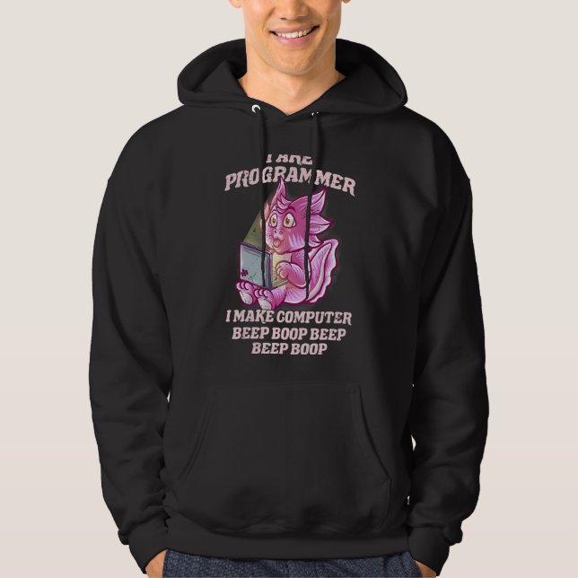 I Are Programmer Introvert It Nerd Axolotl Softwar Hoodie (Front)