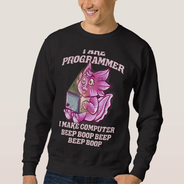 I Are Programmer Introvert It Nerd Axolotl Softwar Sweatshirt (Front)