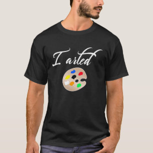 I arted with Palette Graphic Kids Painter T-Shirt