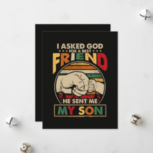 I Asked God For A Best Friend Holiday Card