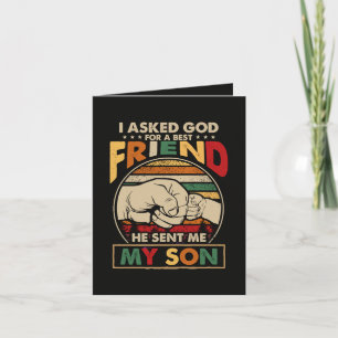 I Asked God For A Best Friend Holiday Card