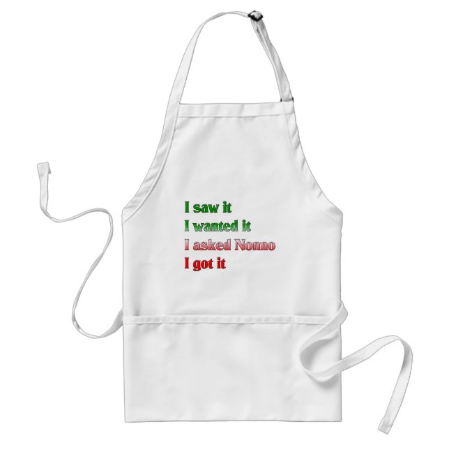 I Asked Nonno Standard Apron (Front)