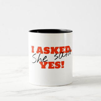 I asked. She said YES! Two-Tone Coffee Mug