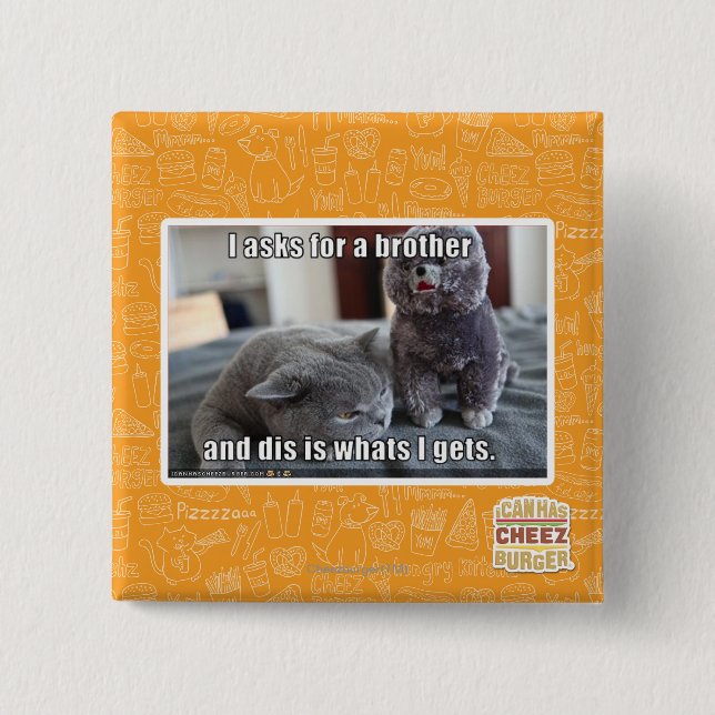 I asks for a brother 15 cm square badge (Front)