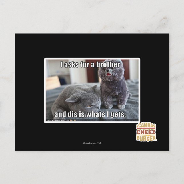 I asks for a brother postcard (Front)
