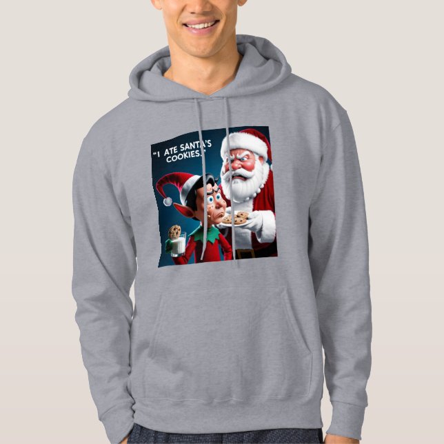 I ate Santa’s Cookies Funny Christmas Hoodie (Front)