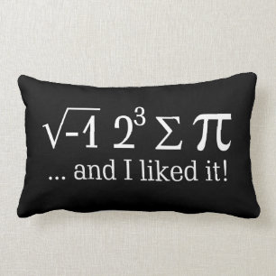 I ate some pie and I liked it on Black Lumbar Cushion