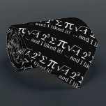 I ate some pie and I liked it Tie<br><div class="desc">I ate some pie and I liked it saying a piece of pie. A simple design inspired by math symbols formula, a succession of numbers making for a great humourous gift for the mathematician, the geek, the inquisitive mind. Great for a student, a teacher, an engineer or anyone that has...</div>