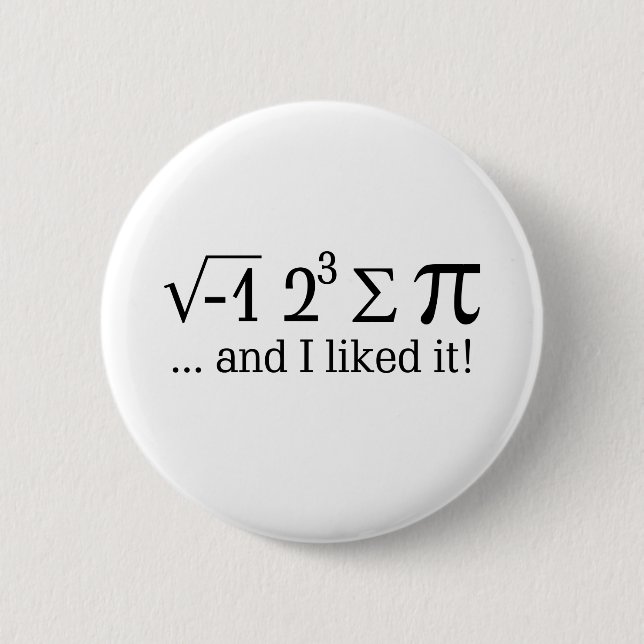 I ate some pie and I liked it Typography 6 Cm Round Badge (Front)