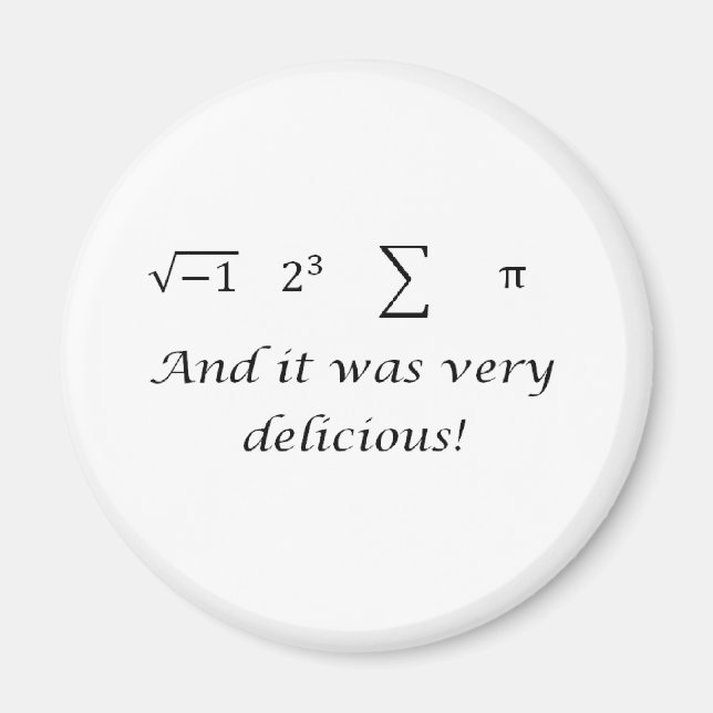 I ate some pie math shirt magnet (Front)