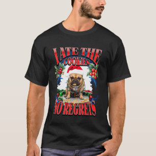 I Ate The Cookies Funny Christmas Cookies French B T-Shirt