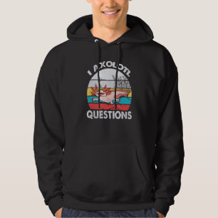 I Axolotl Question Retro Vintage Axolotl  Kids Hoodie