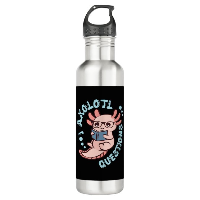 I Axolotl Questions 710 Ml Water Bottle (Front)