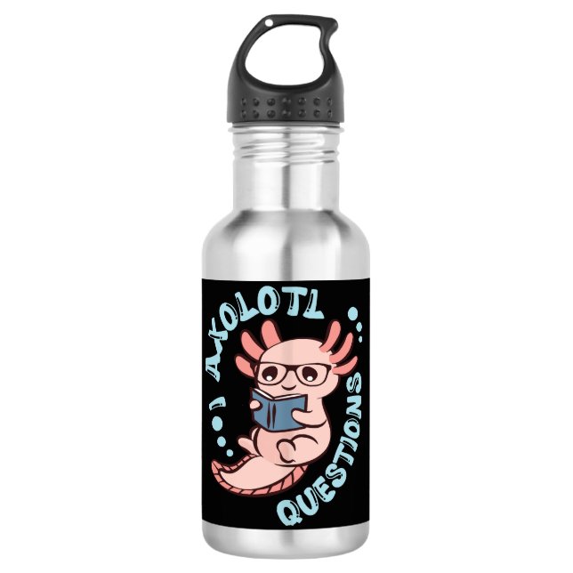 I Axolotl Questions 710 Ml Water Bottle (Front)