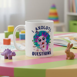 I Axolotl Questions, Axolotl Kawaii Pink Coffee Mug