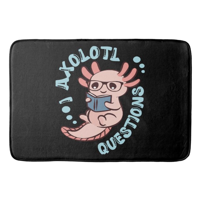 I Axolotl Questions Bath Mat (Front)