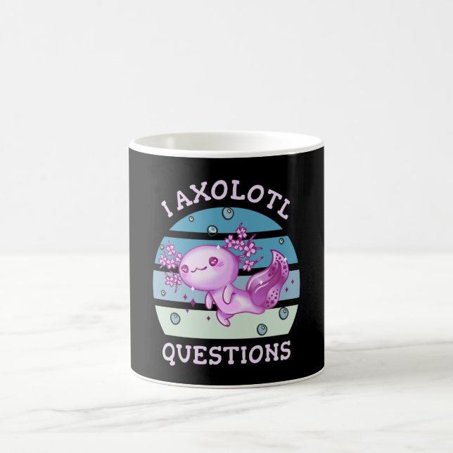 I axolotl questions coffee mug (Center)