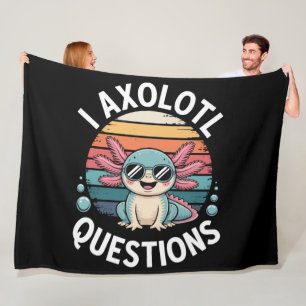 I Axolotl Questions Fleece Blanket